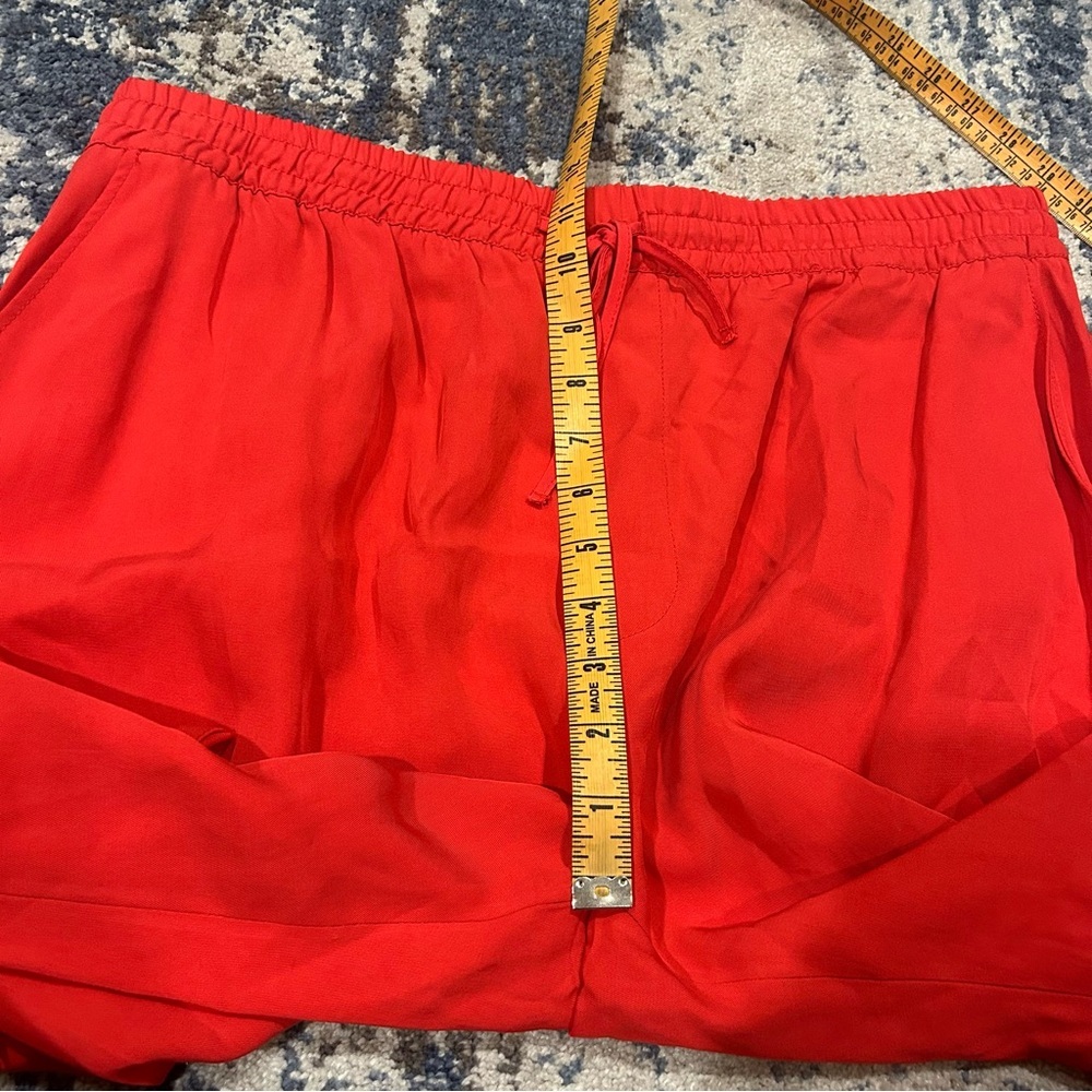NWT Zara Red Wide Leg Tunic Pants Size XXL - Picture 7 of 8